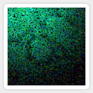 Pixel Glitch Green Sticker